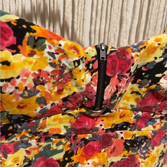 Floral Art Deco Spaghetti Strap Cotton Top Size XL - Picture 7 of 8